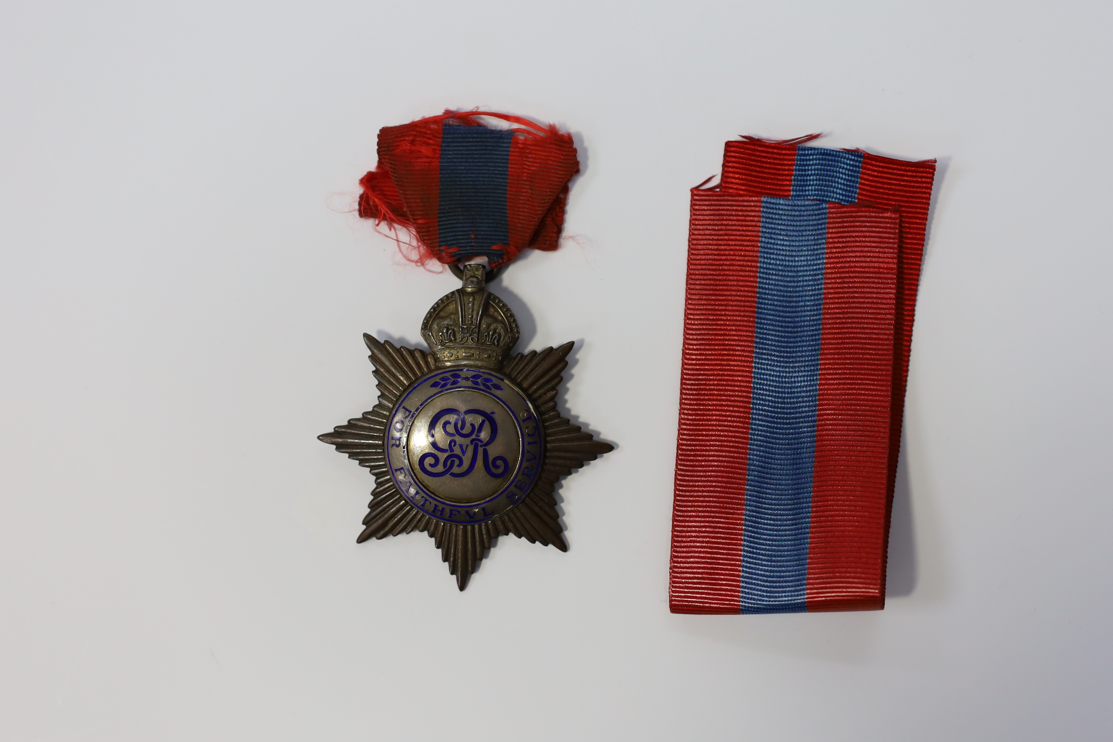 A cased George VI civil issue British Empire medal, awarded to George Watson, together with a cased George V Imperial Service Medal awarded to Richard Braid (2). Condition - fair to good